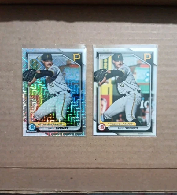 2024 BOWMAN CHROME Mega Box Paul Skenes Mojo Refrattore Sp Pirates (2