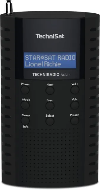 Technisat Tragbares Solar Digitalradio - UKW / DAB+ Taschenradio Radio