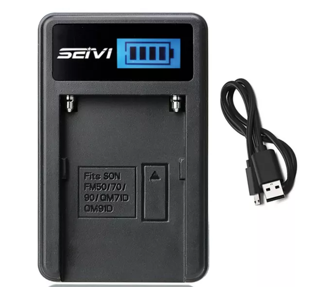 Battery Charger for Sony Handycam DCR-DVD91E,DCR-DVD101E,DCR-DVD201E,DCR-DVD301E