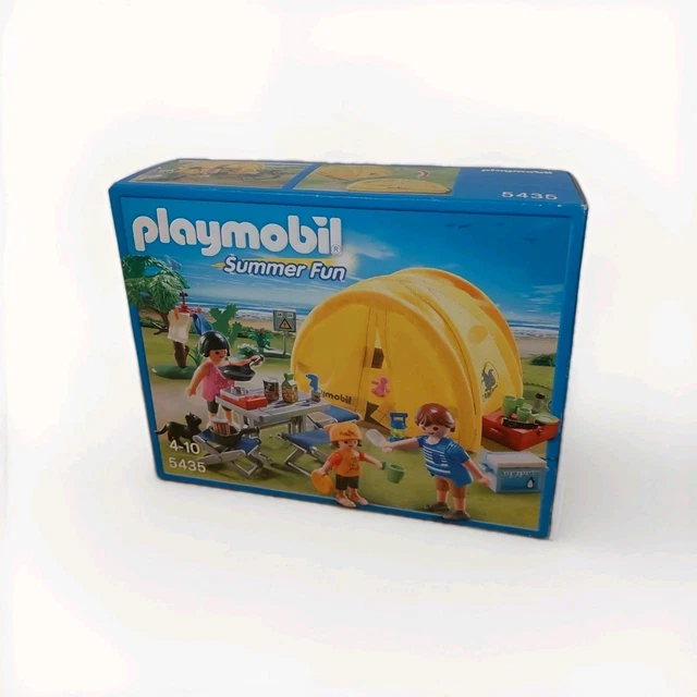 PLAYMOBIL SUMMER FUN 5435: Famille Et Tente De Camping/ Boîte