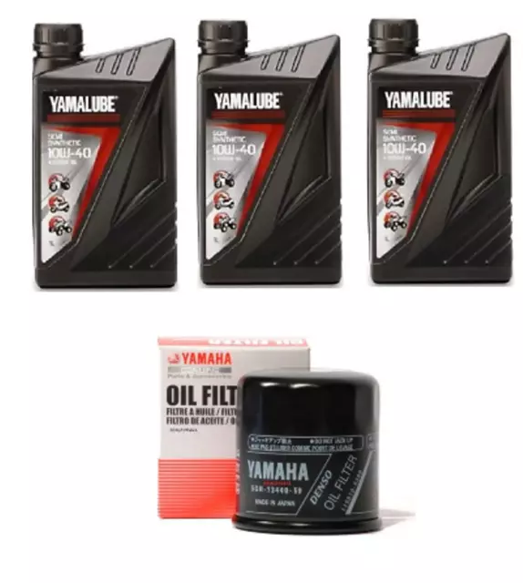 KIT TAGLIANDO OLIO YAMALUBE 10W40 e FILTRO OLIO ORIGINALE YAMAHA TMAX 500 530