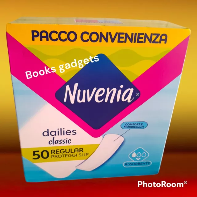 2 Conf. (100 Proteggi Salva Slip) Nuvenia Classico Regular Pacco Convenienza