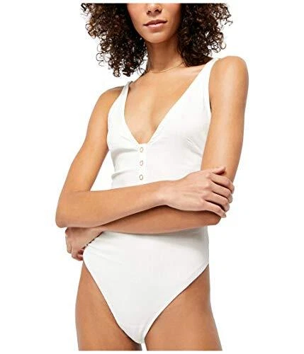 Free People Larissa Bodysuit White LG (Women's 12)