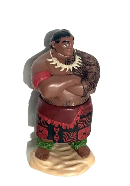 Disney Moana Chief Tui Father 4 Inch Figure/Figurine/Cake Topper/Desk  Jakks