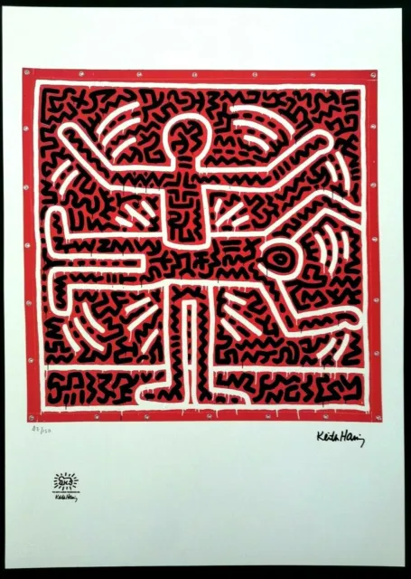 Keith Haring.-Litografía Edición Limitada Nº47 de 150. Firmada y numerada