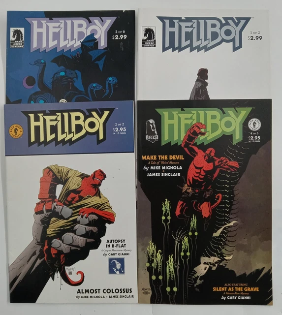 Lot Of 4 Dark Horse Comic Books Hellboy by Mike Mignola The Island #1 & More