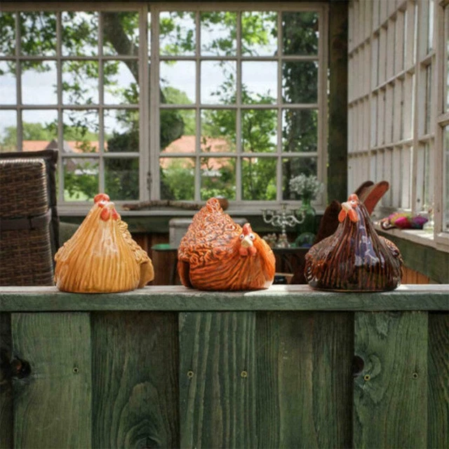 Hahn Gartendekoration Huhn Henne Kunst Hof Figur Statue Dekor Harz M4W3 10