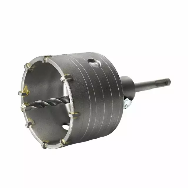 Fresa Carotatrice A Tazza 120 Mm Per Muro Frese Pietra Cemento Con Asta Sds Plus