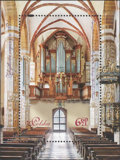 Poland 2019 - Antique organs in Poland (IV) - Fi bl 341 MNH**