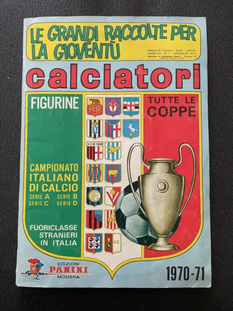 Album Calciatori Figurine Panini 1970 71 Completo - Mint Con Inserti