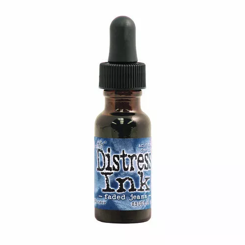 Ranger Tim Holtz Distress Ink Reinker 1/2-Ounce, Faded Jeans (DRI-21575)