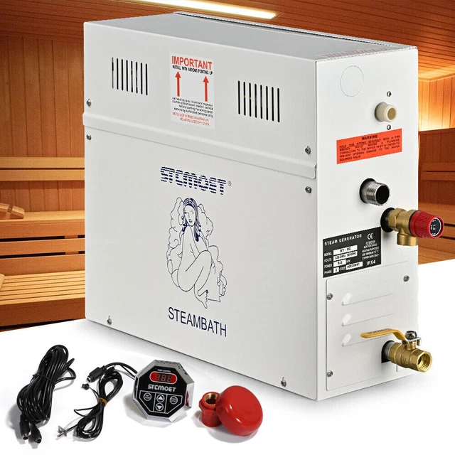 3-15KW Sauna Generador de Vapor Ducha Baño Spa Generador de Vapor para Sauna NUEVO