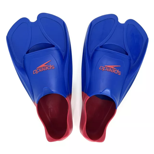 Speedo Biofuse Training Swimming Fins Blue/Red Unisex Adult US 11-12