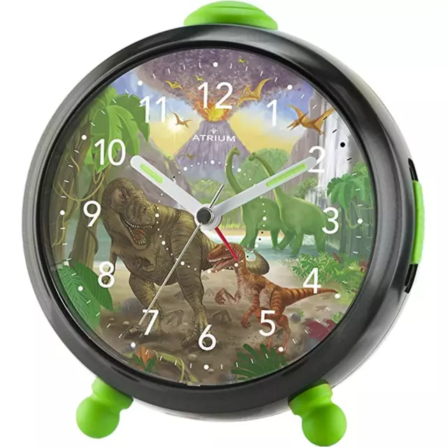ATRIUM Réveil pour Enfants Analogue Quartz T-Rex Time Design Garçons A932-4