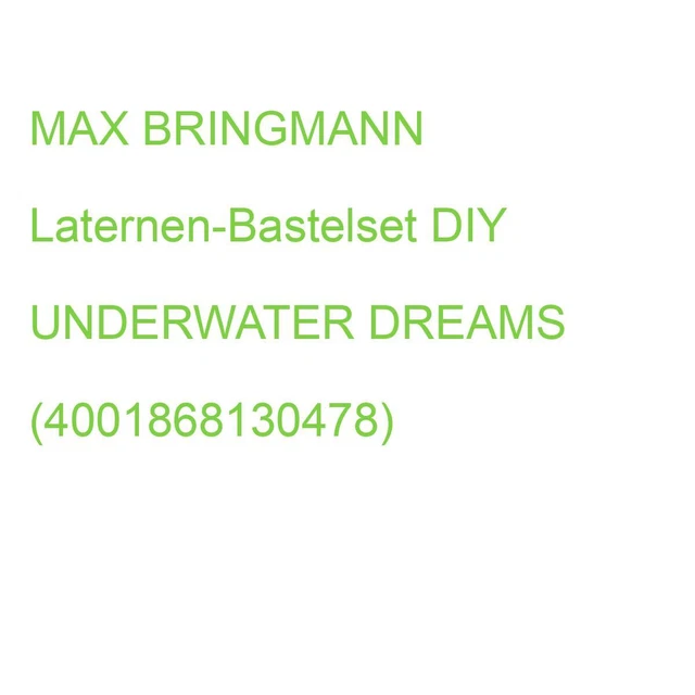MAX BRINGMANN Laternen-Bastelset DIY UNDERWATER DREAMS (4001868130478) (94201)