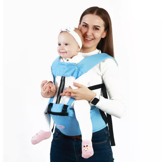 Adjustable Infant Baby Carrier Wrap Sling Newborn Backpack Breathable Ergonomic~