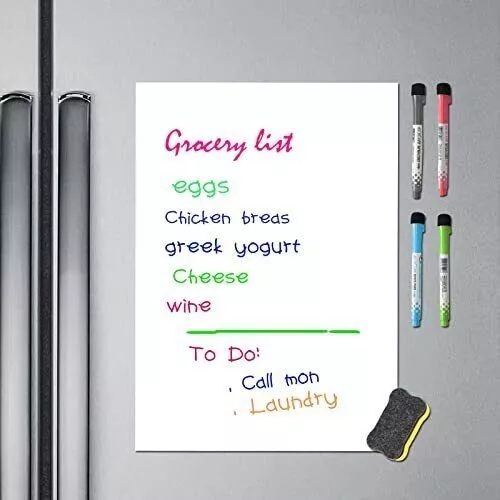 Magnetic Dry Erase Board Writing Note Refrigerator/office White Board Organizer 3