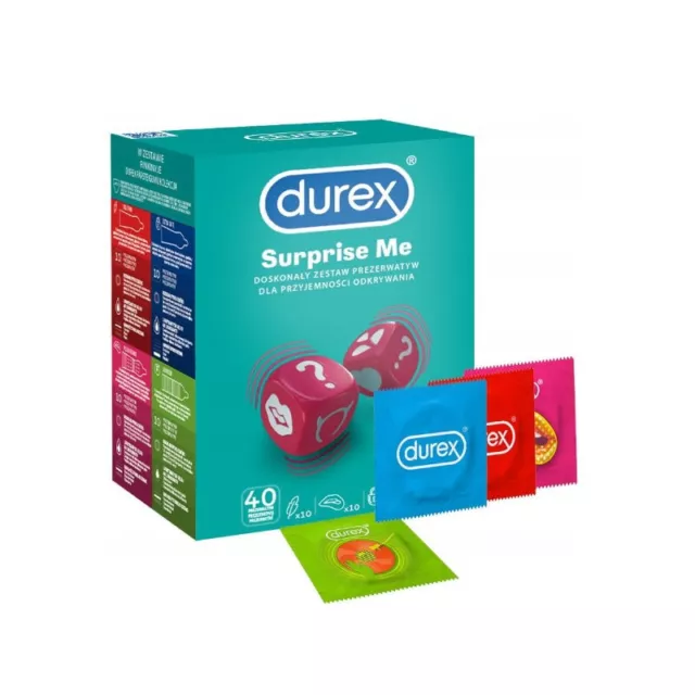 Durex Surprise me Kondome Mix in Box - 40 Stück