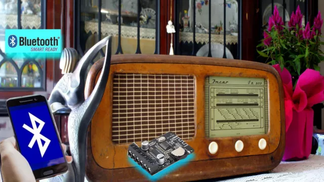 Radio Antica Upgrade Bluetooth Amplificatore Smartphone App Radio Am Fm Mondo