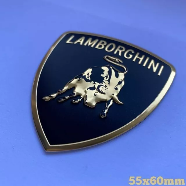 1x Emblema Alluminio Lamborghini Adesivo Stemma Sport Badge