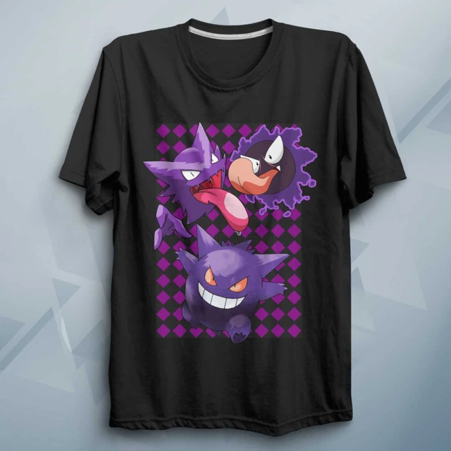 T-Shirt PKMN Gengar Anime Shirt Poke Shirt Compleanno Anime Regalo Anime Lover Top