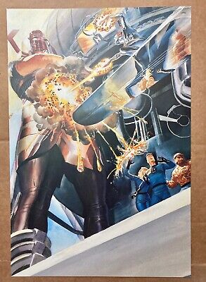 Fantastic Four and Silver Surfer vs. Galactus by Alex Ross Marvel Comics Poster
