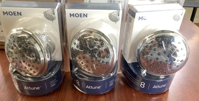3PK Moen Attune 8 Spray 4” Fixed Shower Head Chrome 218W0 Bin290