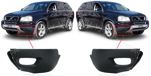 NEW FRONT BUMPER Lower Trim Fits With Fog Light Pair Set For Volvo Xc90 ...
