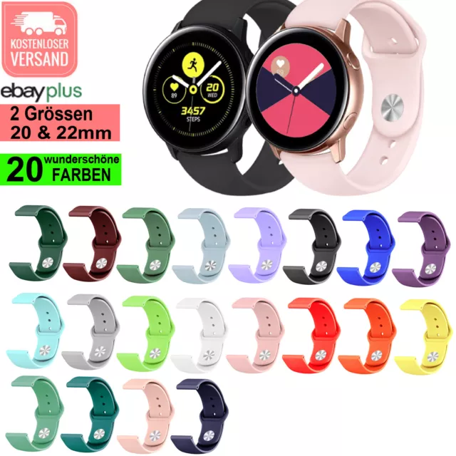 ⭐️ Silikon Armband SAMSUNG Gear S2/S3 / Active Active2 /Galaxy Watch 42-46