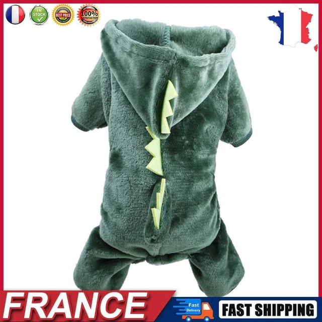 Pet Fleece Cosplay Costume Warmer Plush Hoodies Sweater Animal Cloth (XS) fr
