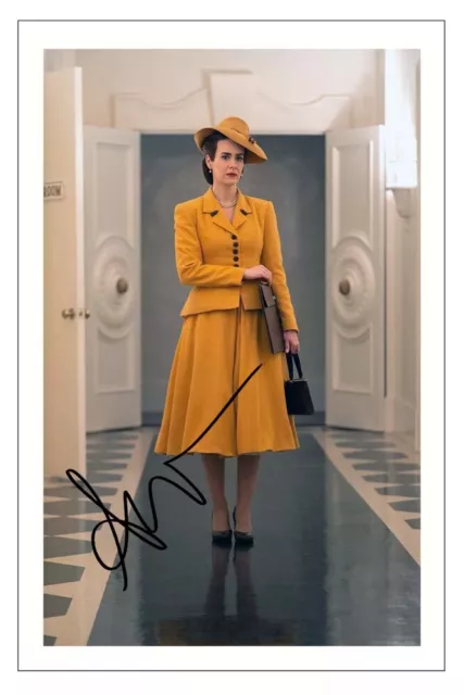 SARAH PAULSON Signed Autograph PHOTO Signature Fan Gift Print RATCHED