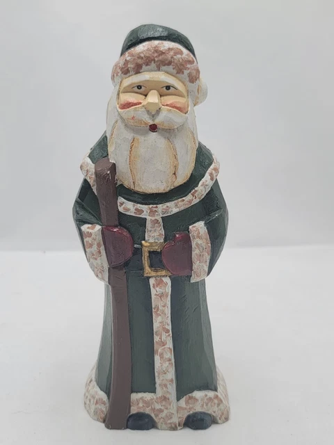Old World Style Wood Carved Santa 8" Primitive
