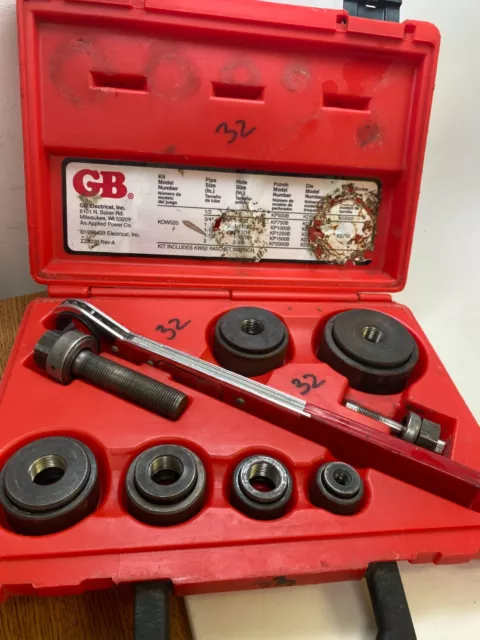 Gardner Bender Mechanical Hand Ratchet K.O. Set 1/2 in. to 2 in. KOW- 520