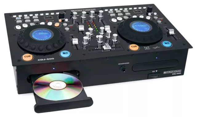 Professioneller Doppel DJ CD-Player mit tollen Effekten, Pitch, EQ & Crossfader