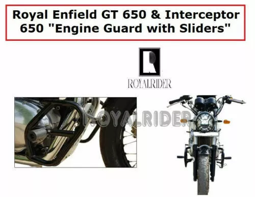 Royal Enfield GT 650 & Interceptor 650 "Protection moteur avec curseurs"