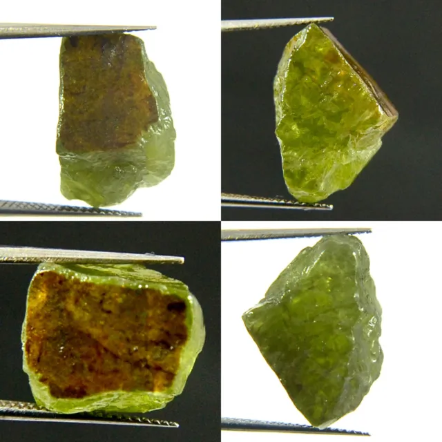 24.25Ct Naturel Vert Peridot Cristal FACET Brute Spécimen De Brésil