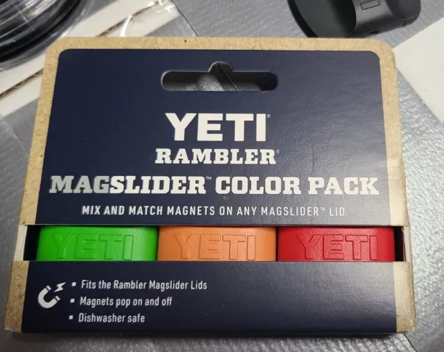 Yeti Rambler Magslider Color 3 Pack Chartreuse NEW Sealed Magnets Lids -  mundoestudiante