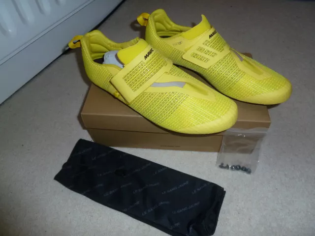 Mavic Cosmic SL ultimative Tri Schuhe gelb - Größe UK 11,5 - BRANDNEU IN VERPACKUNG