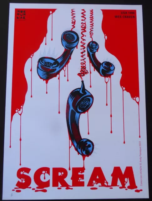 SCREAM / Cuban Screenprint for Havana Cuba SLASHER HORROR Movie Poster Art Show