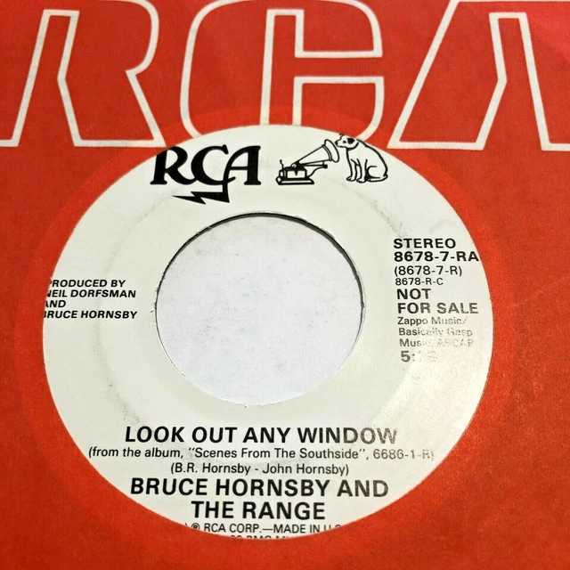 45 TR/MIN BRUCE Hornsby and the Range Look out any window RCA 8678