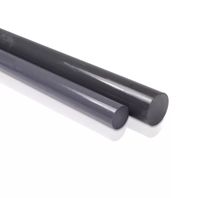 Teflon - Ptfe Carbon Filled Plastic Rod Bar, .375" - 3/8" Diameter x 12" Length