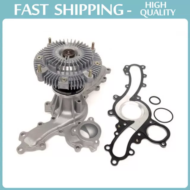 Water Pump & Fan Clutch For 03-15 Toyota Tundra Tacoma 4Runner FJ Cruiser 4.0L