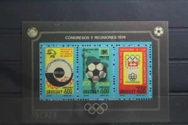 Uruguay Block 21 postfrisch Fußball WM 1974 #TW468