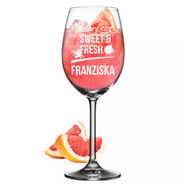 Leonardo Sarti Spritz Glas mit Gravur - Frauengeschenk zum Muttertag Weinglas