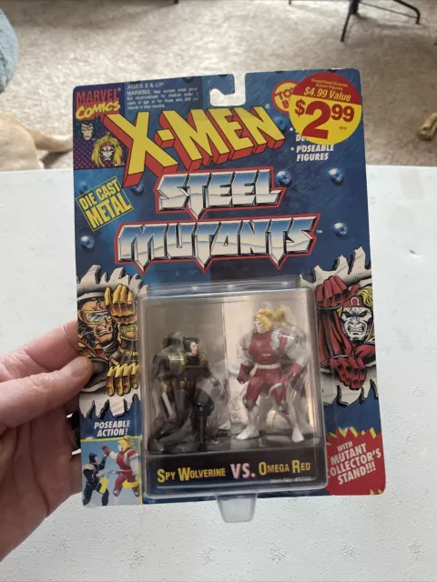 X-Men Steel Mutants Spy Wolverine vs. Omega Red 1994 Toy Biz Marvel
