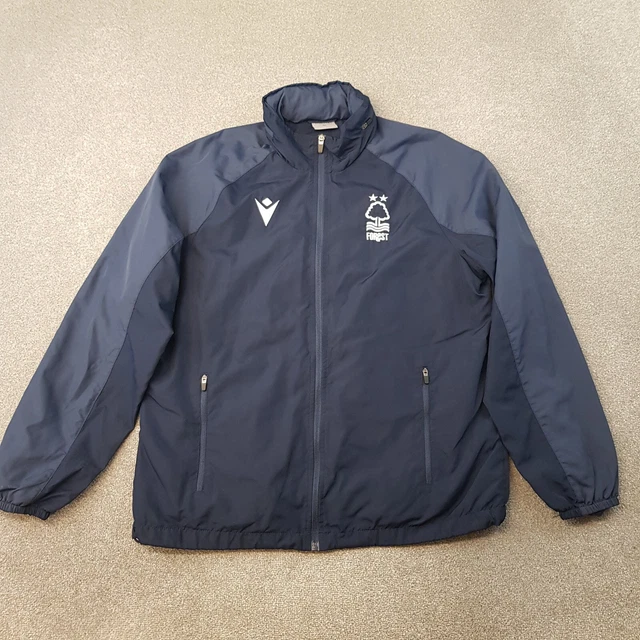 NOTTINGHAM FOREST JACKET Medium Blue Macron Rain Coat Football