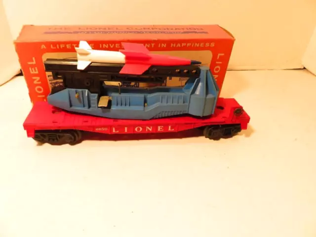 Lionel Trains  Post-War 6650 Missile Launching Car - 0/027-Exc - Boxed -S28