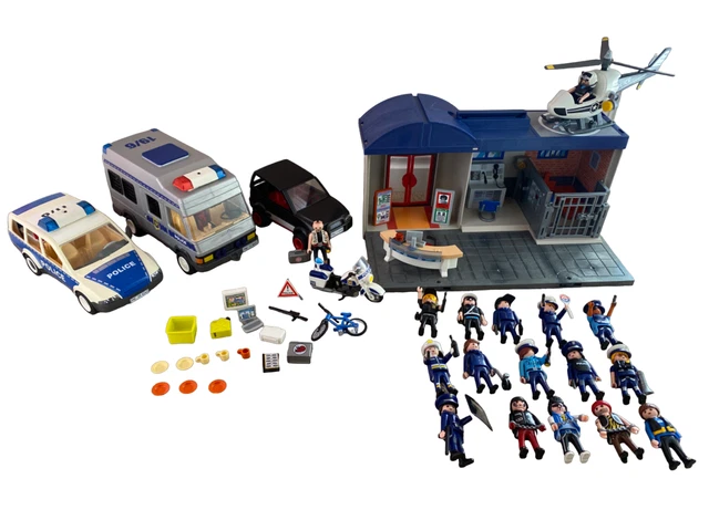 Playmobil 71602 Poste de Police et véhicules - Action Heroes - Comprend