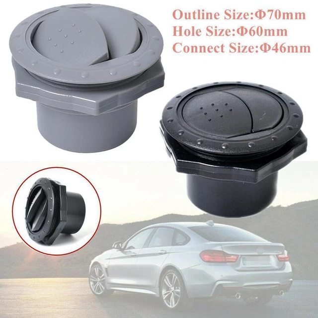 Universal 60mm 2.35 Inch Round A/C Air Outlet Vent for RV Bus Boat Yacht Auto~