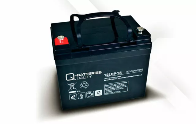 Batería para carro de golf/moto eléctrica Q-BATTERIES AGM 12LCP-36 12v 36ah